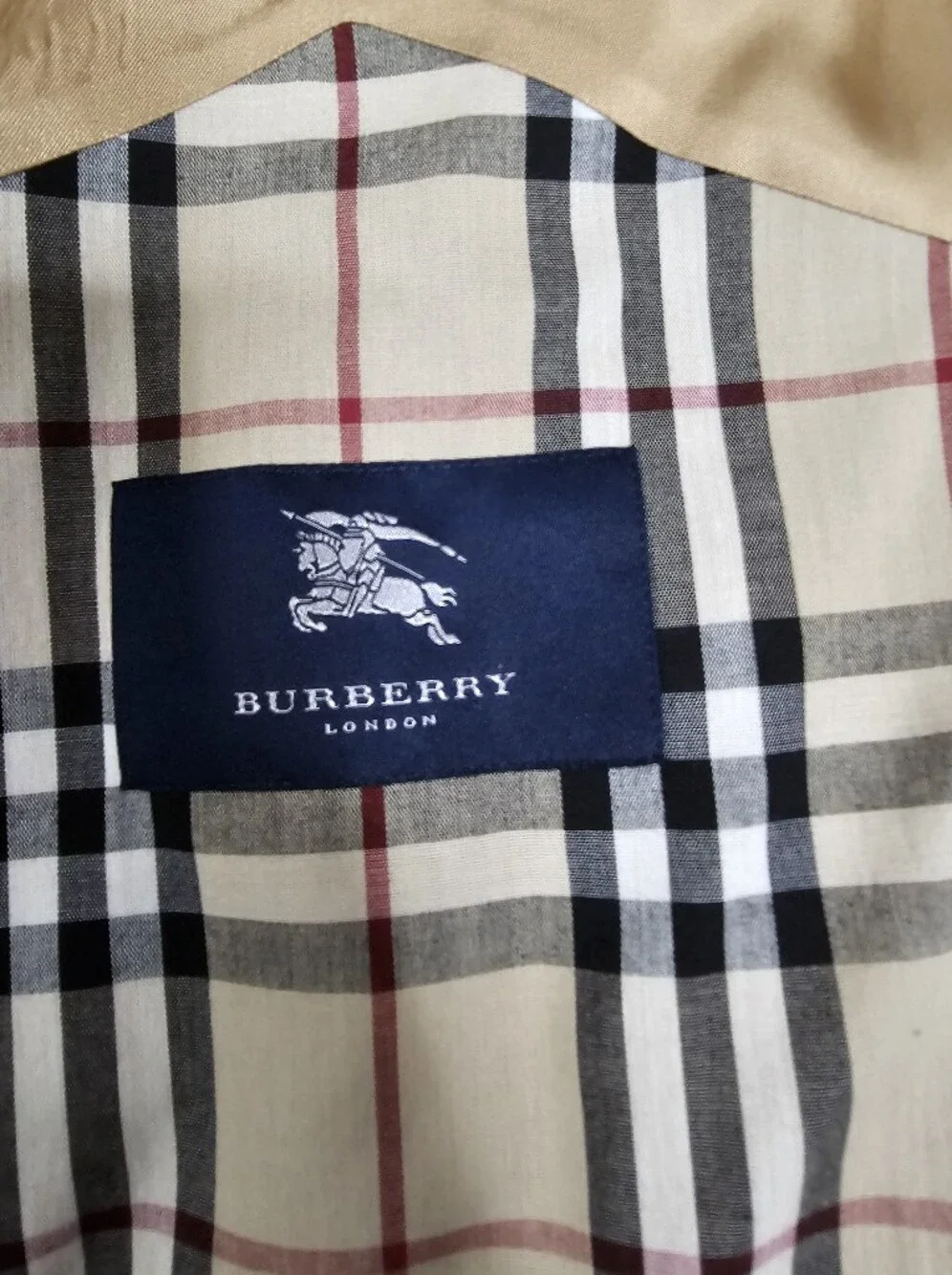 Burberry Vintage Belted Trench Coat With Wool/Camel Hair Liner Khaki Size 10 - Picture 7 of 16